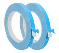 PATIKIL Cinta Térmica Adhesiva, 2 Rollos 25m x 10mm x 0.2mm Cinta Térmica Conductiva De Doble Cara para Disipadores LED Módulos GPU CPU De Computadora Chips IC, Azul