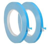 PATIKIL Cinta Térmica Adhesiva, 2 Rollos 25m x 8mm x 0.2mm Cinta Térmica Conductora De Doble Cara para Disipadores De Calor Módulos LED GPU CPU De Computadora Chips IC, Azul