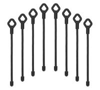 PATIKIL Cintas De Cable De Silicona, Cintas De Cable Reutilizables De 6 Pulgadas De Alta Resistencia Flexibles Para Agrupar Y Sostener, 8 Pcs, Negro