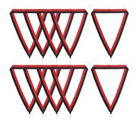 PATIKIL Cintas de Cuello para Premios con Clips de Presión 10 Unidades de Cintas de Poliéster con Rayas para Medallas en Competiciones Reuniones Deportivas Rojo y Negro