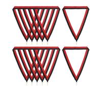 PATIKIL Cintas de Cuello para Premios con Clips de Presión 12 Piezas Cintas de Medalla de Poliéster a Rayas para Competiciones Fiestas Deportivas Rojo Y Negro