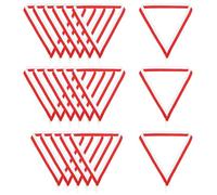 PATIKIL Cintas de Cuello para Premios con Clips de Presión 20 Piezas Cintas de Medalla de Poliéster a Rayas para Competiciones Fiestas Deportivas Rojo Blanco