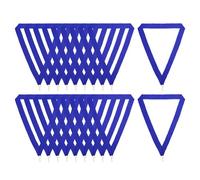 PATIKIL Cintas de Cuello para Premios con Clips de Presión 20 Unidades de Cintas de Poliéster con Rayas para Medallas en Competiciones Reuniones Deportivas Azul
