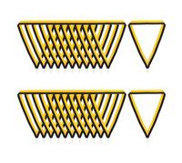 PATIKIL Cintas de Cuello para Premios con Clips de Presión 24 Piezas Cintas de Medalla de Poliéster a Rayas para Competiciones Fiestas Deportivas Negro Dorado