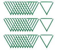 PATIKIL Cintas de Cuello para Premios con Clips de Presión 30 Piezas Cintas de Medalla de Poliéster a Rayas para Competiciones Fiestas Deportivas Verde Blanco