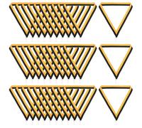 PATIKIL Cintas de Cuello para Premios con Clips de Presión 30 Piezas Cintas de Medalla de Poliéster a Rayas para Competiciones Fiestas Deportivas Negro Naranja