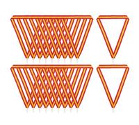 PATIKIL Cintas de Cuello para Premios con Clips de Presión 30 Unidades de Cintas de Poliéster con Rayas para Medallas en Competiciones Reuniones Deportivas Rojo Amarillo