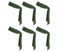 PATIKIL Cintas para Cabeza Diademas, 6 Pcs Diadema Ninja Karate Ajustable Cinta Deportiva para Sudor para Hombres Mujeres Correr Tenis Yoga, Verde Oscuro