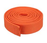 PATIKIL Cinturón de Rango de Colores de Taekwondo 1.6" X7.9 Pies 2.4M, Cinturón de Artes Marciales de Poliéster Judo Karate para La Práctica de Enseñanza del Entrenador, Naranja