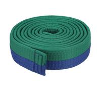 PATIKIL Cinturón de Rango de Taekwondo de Colores 1.6" x7.2ft 2.2m Cinturón de Poliéster para Artes Marciales Judo Karate para Enseñanza y Práctica de Entrenadores Verde-Azul