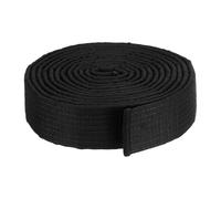 PATIKIL Cinturón de Ranking de Colores de Taekwondo 1.6" X11.2 Pies 3.4M, Cinturón de Artes Marciales de Algodón para Judo Karate para Enseñanza de Entrenadores, Negro