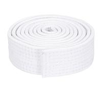 PATIKIL Cinturón de Ranking de Taekwondo 4cm x 2.0m, Poliéster Marciales Artes Judo Karate Cinturón para Entrenador Enseñanza Práctica, Blanco