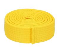 PATIKIL Cinturón de Ranking de Taekwondo 4cm x 2.0m, Poliéster Marciales Artes Judo Karate Cinturón para Entrenador Enseñanza Práctica, Amarillo