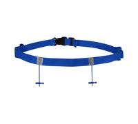 PATIKIL Cinturón Porta Dorsal de Triatlón Cinturón Elástico para Número de Carrera de Maratón con 6 Lazos para Geles para Carreras de Maratón y Ciclismo Azul
