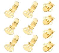 PATIKIL Clips para Zapatos Planos en Blanco, 10 Piezas Clips para Zapatos Clips para Zapatos Suministros para Zapatos Adornos para Manualidades DIY Proyecto de Oro