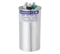 PATIKIL Condensador CBB65, 65+5uF 370-440 VAC 50/60Hz Aluminio CBB65 Condensador Redondo Arranque Motor Para Aire Acondicionado Para Sistemas HVAC, Aire Acondicionado, Bomba Calor