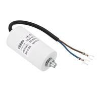 PATIKIL Condensador de Funcionamiento CBB60 10Uf AC 450V Cables de Conexión | Terminales en Forma de U, 50/60Hz, Fondo Cilíndrico, con Tornillo M8, para Lavadoras Motores de Bombas