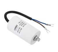 PATIKIL Condensador de Funcionamiento CBB60 de 20Uf AC 450V 50/60Hz | con Cables Terminales en Forma de U, Fondo Cilíndrico con Tornillo M8, para Lavadoras Motores de Bombas