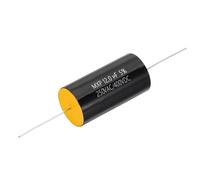 PATIKIL Condensador Divisor Frecuencia 12uF 250AC/400DC V, 1 Pcs Condensador Axial Para Altavoces Audio Crossover Sin Escalas Condensador Película MKP Para Equipos Audio, Amarillo