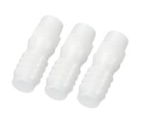 PATIKIL Conector Macho Púas 1/2" a 1/4" G, 3pcs Racor de Manguera de Plástico Adaptador Acanalado para Tubería de Agua y Aire Industrial Irrigación Riego Goteo Bomba Jardín, Blanco