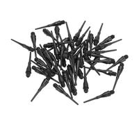PATIKIL Consejos de Dardos de Plástico con Rosca 2Ba, Paquete de 60 Puntas de Dardos de Punta Suave, Accesorios de Reemplazo de Dardos, Color Negro.