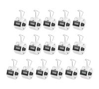 PATIKIL Contador de Clicker, 16 Piezas 4 Dígitos Mecánico Portátil para Conteo de Entrenamiento, Tejer, Golf, Vueltas, Pesca, Blanco