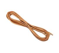 PATIKIL Cordón de Cuero Redondo, 5mm x 4 Metros Cuerda de Piel Redonda Fina Cordones para DIY Manualidad Correa Accesorio Plegable para Pulseras Joyería Regalo Bricolaje, Color Natural