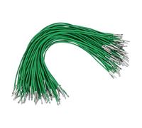 PATIKIL Cordón Elástico, 100 Pcs de Cuerda Redonda Elástica de 2 mm con Cierres de Púas Metálicos para Sombreros, Máscaras, Menús y Libros de Manualidades, Verde (25 cm)