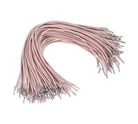 PATIKIL Cordón Elástico, 100 Pcs de Cuerda Redonda Elástica de 2 mm con Cierres de Púas Metálicos para Sombreros, Máscaras, Menús y Libros de Manualidades, Color Dorado Rosa, (250 mm)