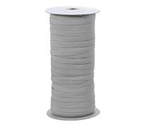 PATIKIL Cordón Elástico 6mm x 45 Metros, Cuerda Elástica Plana de Poliéster para Costura, Manualidades DIY, Gris