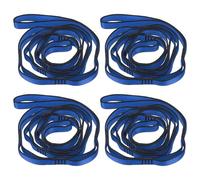 PATIKIL Correas Daisy Chain De 59 Pulgadas 4 Unidades Correas De Escalada Ajustables De Nylon con 8 Lazos para Columpio De Yoga Aéreo Azul