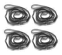 PATIKIL Correas Daisy Chain De 71 Pulgadas 4 Unidades Correas De Escalada Resistentes Correa Ajustable De Nylon con 8 Lazos para Columpio De Yoga Aéreo Gris