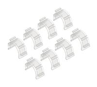 PATIKIL Coser Bobina Pequeños Clips, 50 Paquete Plástico Hilo Abrazaderas Carretes Organizadores para Artesanía Bricolaje Bordado, Transparente