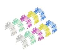 PATIKIL Coser Bobina Pequeños Clips, 50 Paquete Plástico Hilo Abrazaderas Carretes Organizadores para Artesanía Bricolaje Bordado, Multicolor