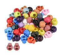 PATIKIL Cremallera Tracción Pestañas, 50 Pack Muelle de Bola Tope de Palanca 18mm para Cordones de Bolsas de Cordón