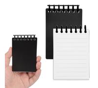 PATIKIL Cuadernos De Bolsillo Estéticos 3x5, 2 Piezas Blocs Espiral Con Páginas Rayadas Anillos De Plástico Notas Portátiles Mini Blocs De Notas Al Por Mayor 80 Hojas/160 Págin