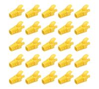 PATIKIL Cubierta De Conector RJ45, 100 Piezas Cubierta para Cable De Red Cat5 Cat5E Cat6 Cat7 para Computadoras Portátiles, Computadoras De Escritorio, Amarillo