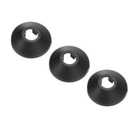 PATIKIL Cubierta de Tubería de Agua para Decoración Ajuste 0.47"/12mm, 3 Piezas Brida de Tubería de Agua de Plástico PP Placa de Escudo Collar Cubierta de Línea de Drenaje Radiador, Negro
