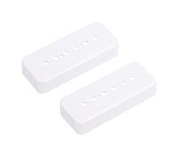 PATIKIL Cubierta para pastilla de guitarra de 50/52 mm, P90, doble bobina, carcasa cerrada de plástico para guitarra eléctrica, color blanco, 1 juego
