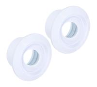 PATIKIL Cubiertas de Ventilación de Aire Redondas de 4" 2 Piezas Difusor de Aire de Boquilla de Bola de Techo de Ventilación de Conducto Ajustable de ABS para Baño Cocina Blanco