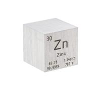 PATIKIL Cubo de Circonio de Zinc, Bloque de Alta Densidad de Metal, Cubo de Elemento de la Tabla Periódica Puro, Bloque de Magnesio para Colecciones de Elementos, 1 Pulgada