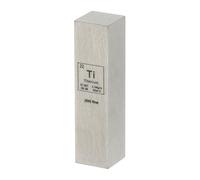 PATIKIL Cubo De Titanio, Barra De Densidad Ti 0.5x0.5x2" Cubo De Metal Único De Alta Densidad Tabla Periódica De Elementos Colecciones Experimento De Laboratorio Clases Científicas