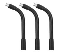 PATIKIL Cuello de cisne de 6 pulgadas, 3 piezas de rosca hembra a macho de 3/8 a 16 pulgadas, manguera universal de metal con brazo flexible, soporte de extensión de tubo de cuello de cisne para