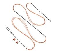 PATIKIL Cuerda de Repuesto para Arco de 12 Hilos para Arco Recurvo Amo 62" Negro Naranja