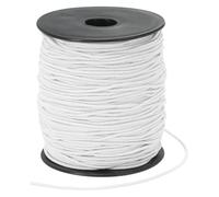 PATIKIL Cuerda Elástica para Pulseras 109 Yardas / 100m, 1.5mm Cordón Elástico para Hacer Joyas, Collares, Abalorios y Manualidades DIY, Blanco