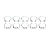 PATIKIL Diámetro 15mm Altura 5mm Plano Convexo Lente, 10uds Acrílico LED Óptico Convexo Condensador Lente para LED Linterna Bicicleta Cabeza Lámpara, Transparente