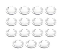 PATIKIL Diámetro 20mm Lente Plano Convexa, 15 Pcs Altura 7.5mm PMMA Acrílico LED Óptico Lente Convexa Condensadora Con Borde Para Linterna Faro De Coche Bicicleta Foco, Transparente