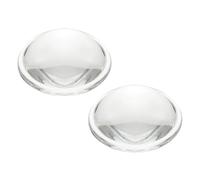 PATIKIL Diámetro 23mm Lente Plano Convexa, 2 Pcs Altura 7.5mm Vidrio De Borosilicato De Alta Calidad Lente Óptica Convexa Condensadora Con Borde Para Linterna Coche Bicicleta, Clara 1.3mm