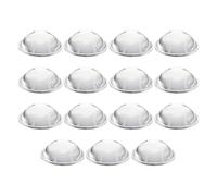 PATIKIL Diámetro 29mm Lente Plano Convexa, 15 Pcs Altura 11mm PMMA Acrílico LED Óptico Lente Convexa Condensadora Con Borde Para Linterna Coche Bicicleta Faro Foco, Transparente