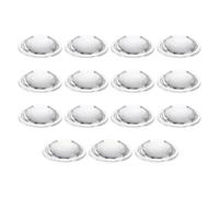 PATIKIL Diámetro 32mm Lente Plano Convexa, 15 Pcs Altura 10mm PMMA Acrílico LED Óptico Lente Convexa Condensadora Con Borde Para Linterna Coche Bicicleta Faro Foco, Transparente